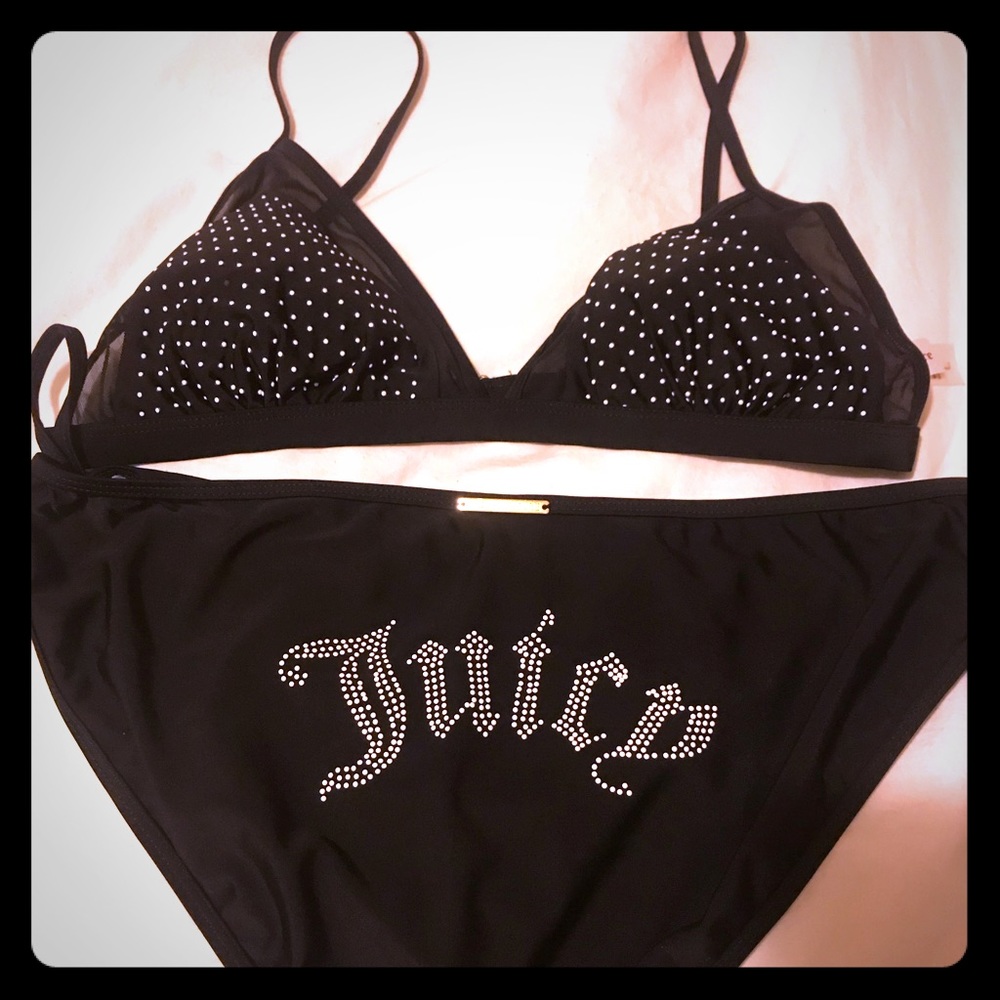 Juicy Couture Black Mesh Bikini